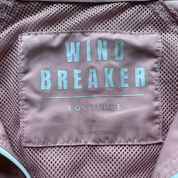 Juniors pink Love Tree Windbreaker - Picture 4 of 4